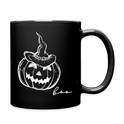 Tasse einfarbig "Kürbiskopf" - Schwarz