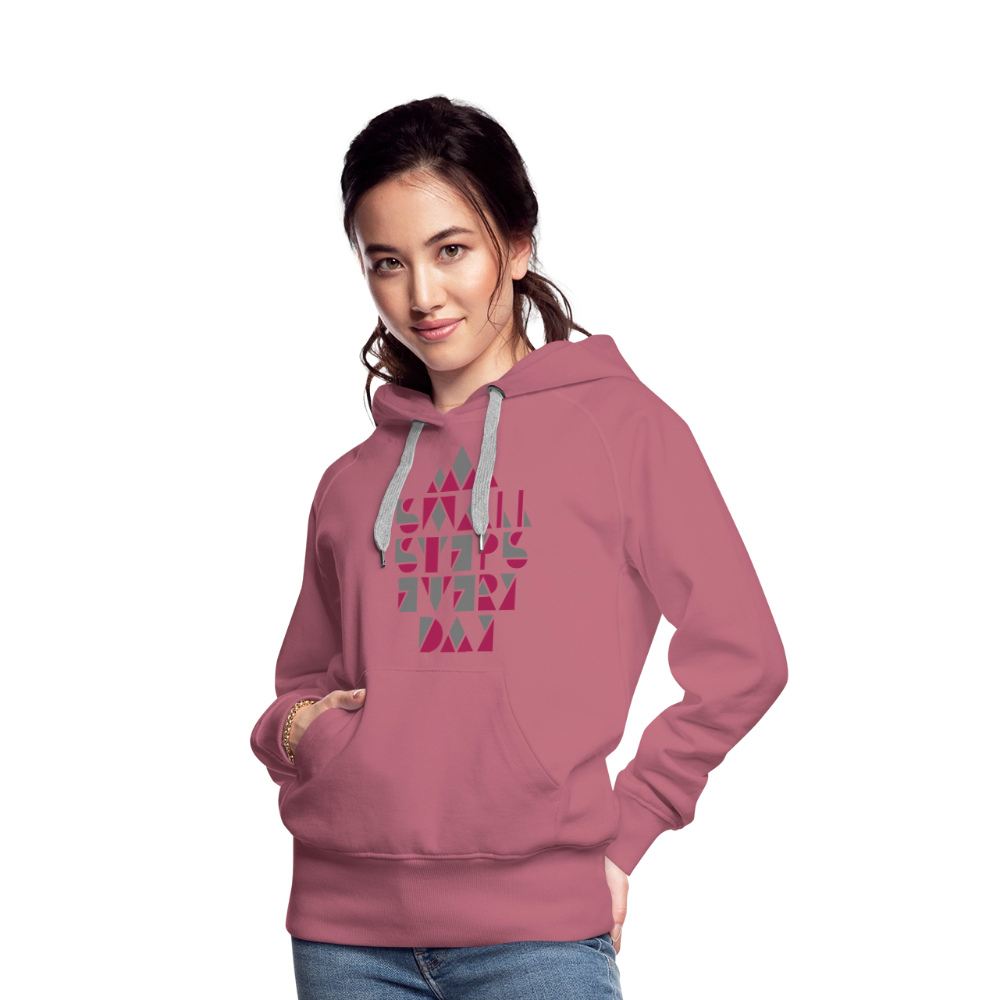 Premium Hoodie "Small Steps" - Malve