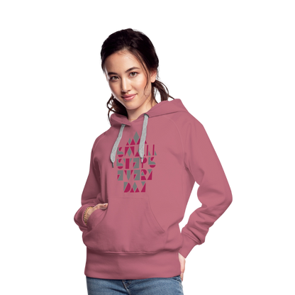Premium Hoodie "Small Steps" - Malve