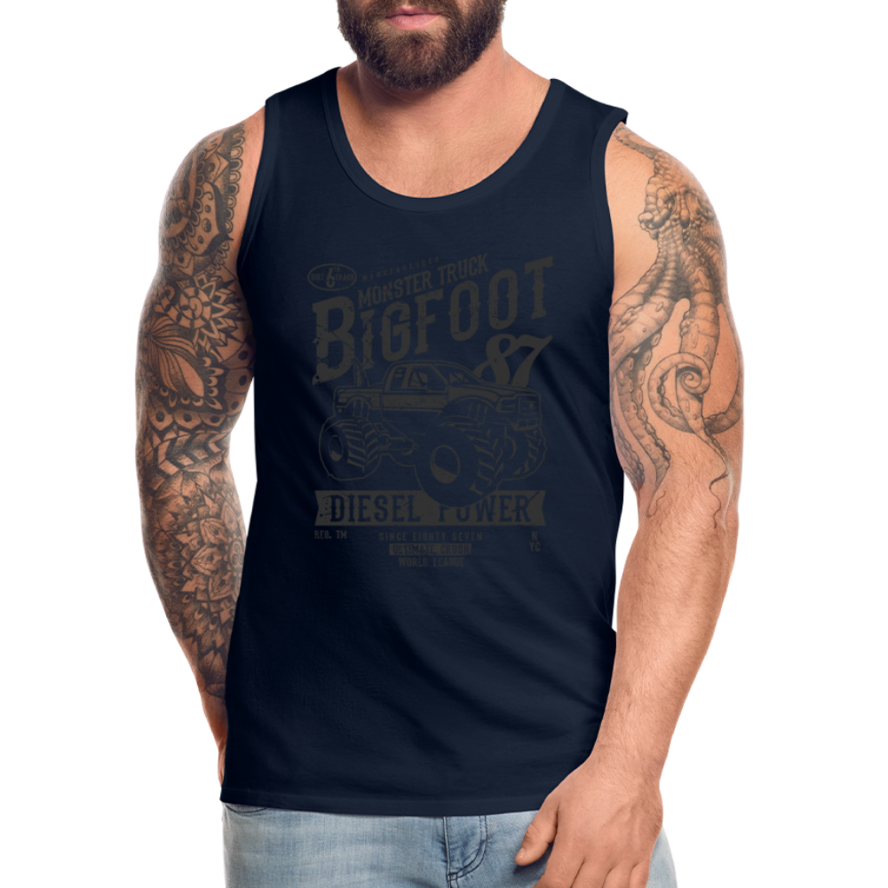 Tank Top "Bigfoot" mit Customizer personalisierbar - Navy