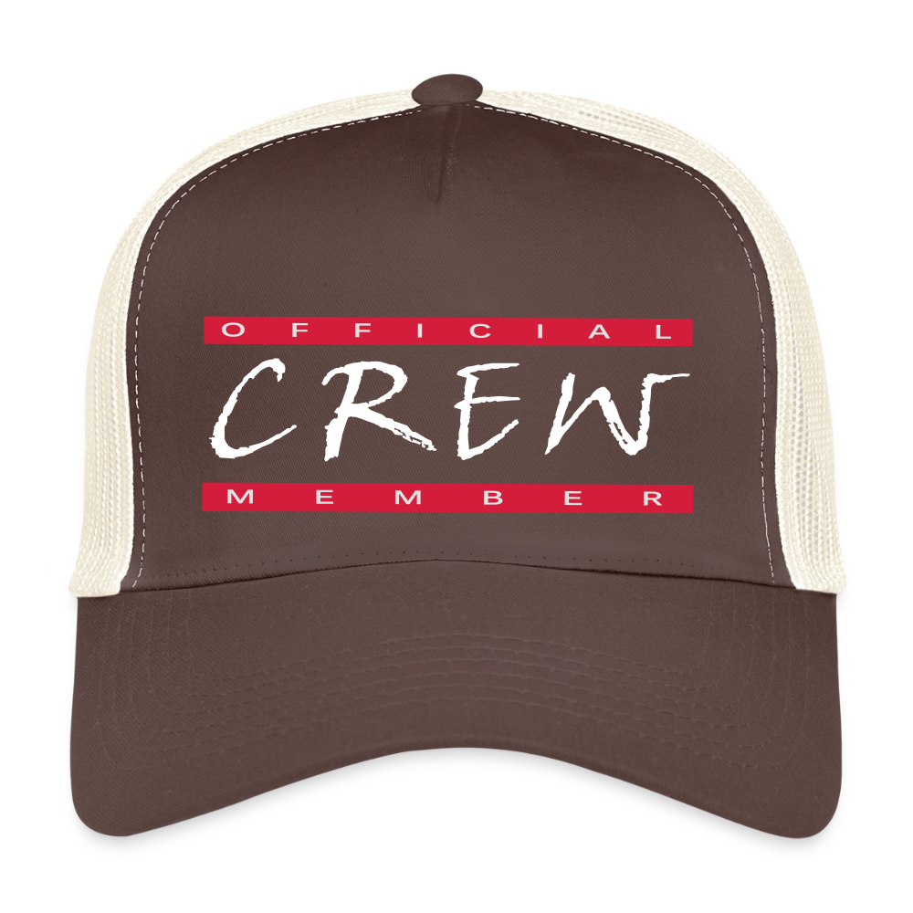 Trucker Cap "Crew" - Braun/Beige