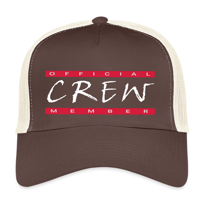 Trucker Cap "Crew" - Braun/Beige