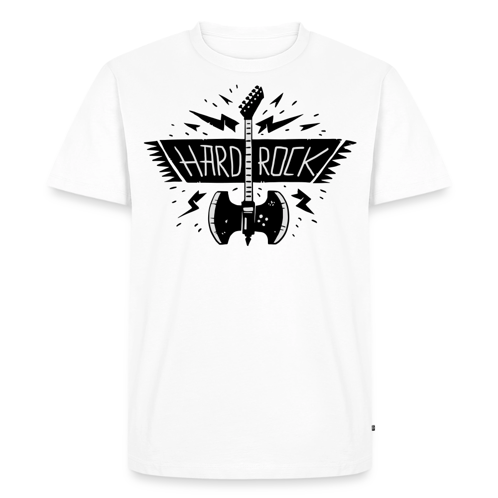 Männer Premium T-Shirt "Hard Rock" - Weiß