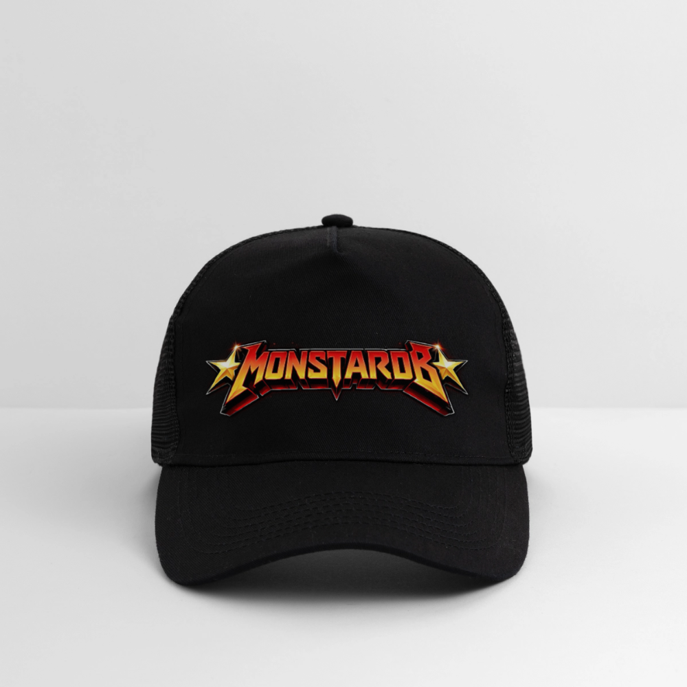 Trucker Cap "Monstarob" - Schwarz/Schwarz