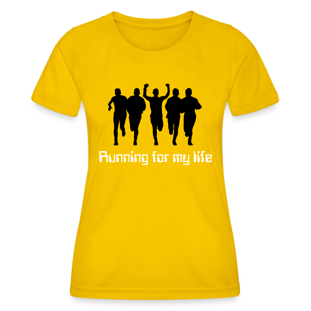 Funktions-T-Shirt Damen "Running" - Eigelb