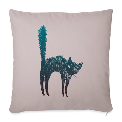 Sofakissenbezug 44 x 44 cm "Hallow-Cat" - helles Taupe