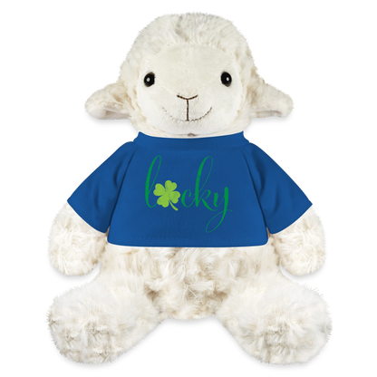 Maskottchen Schaf "Lucky" - Königsblau