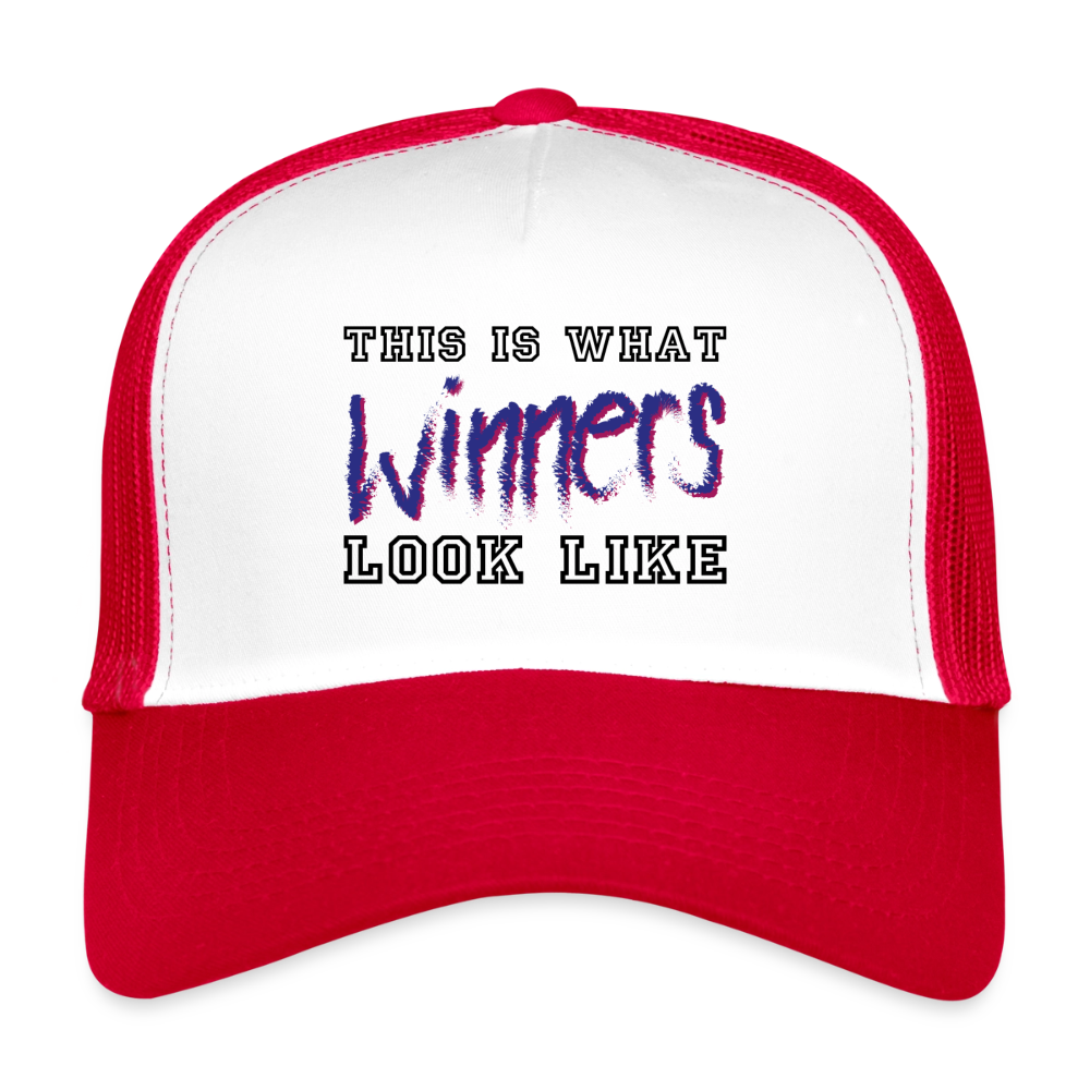 Trucker Cap "Winner" - Weiß/Rot