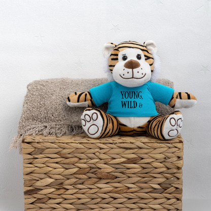 Maskottchen Tiger "Wild & Sexy" - Atollblau