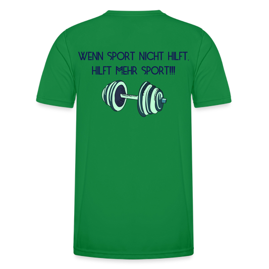 Funktions-T-Shirt Herren "Mehr Sport" - Kelly Green