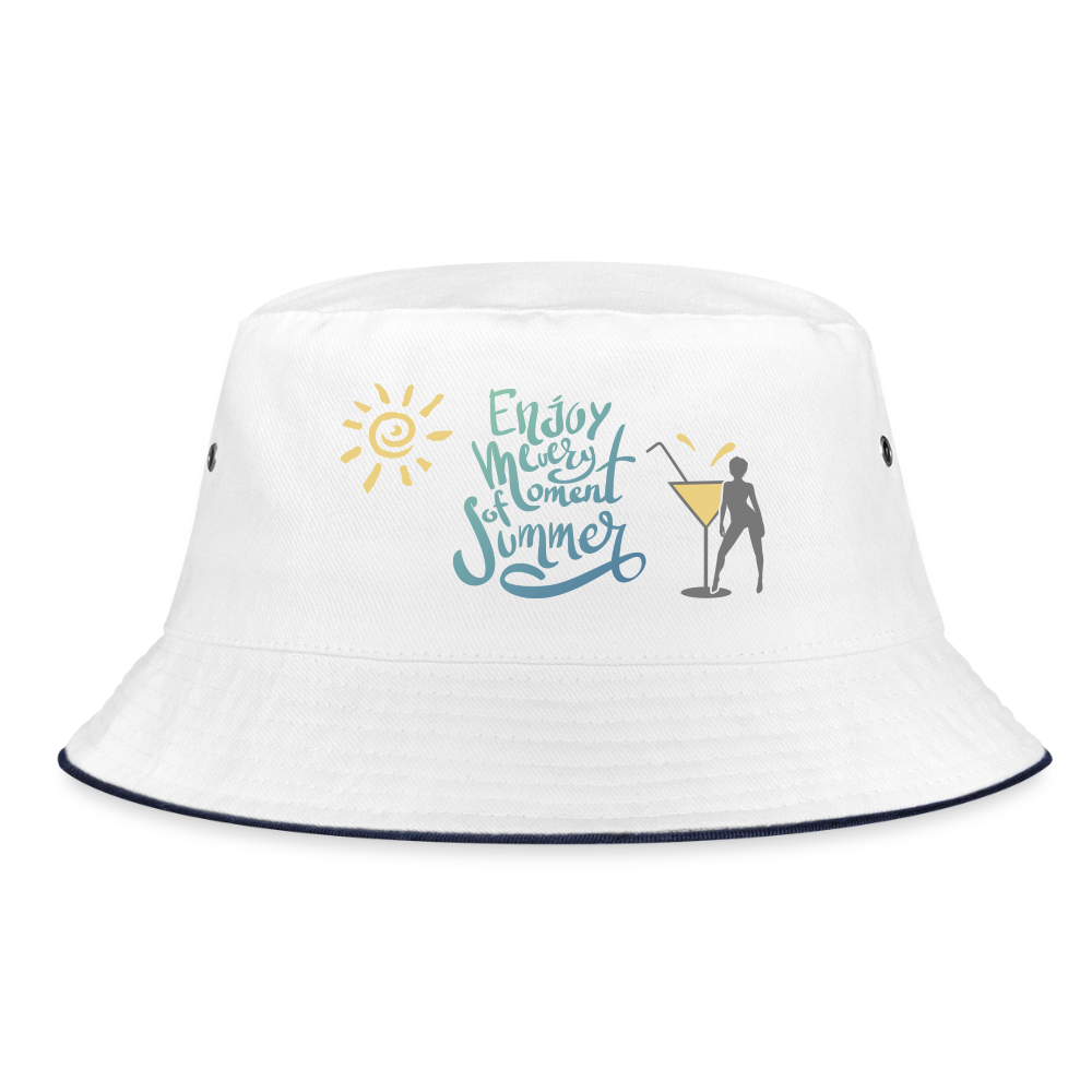 Hut "Enjoy Summer" - Weiß/Navy