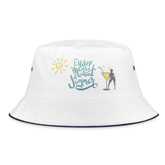 Hut "Enjoy Summer" - Weiß/Navy