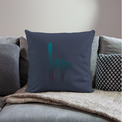 Sofakissenbezug 44 x 44 cm "Hallow-Cat" - Navy