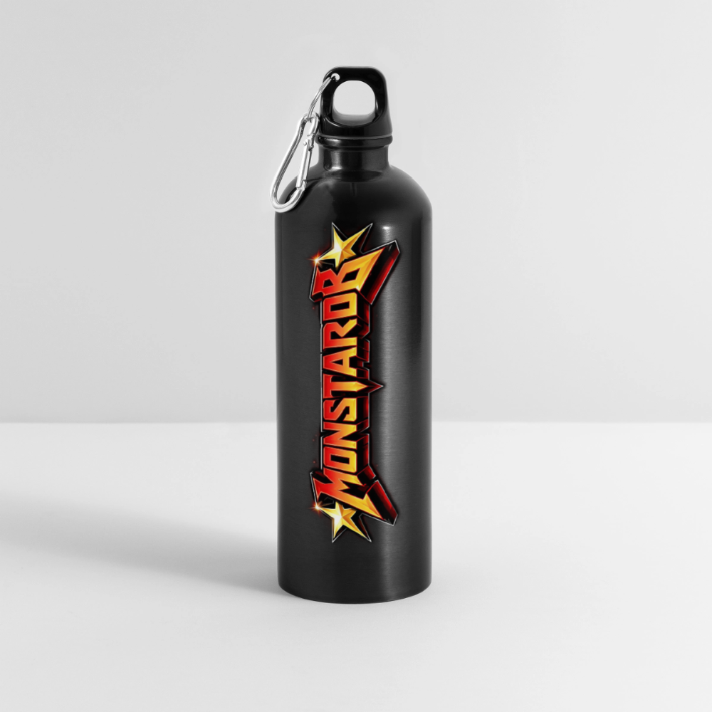 Trinkflasche mit Karabiner 750 ml "Treat Me" - Schwarz
