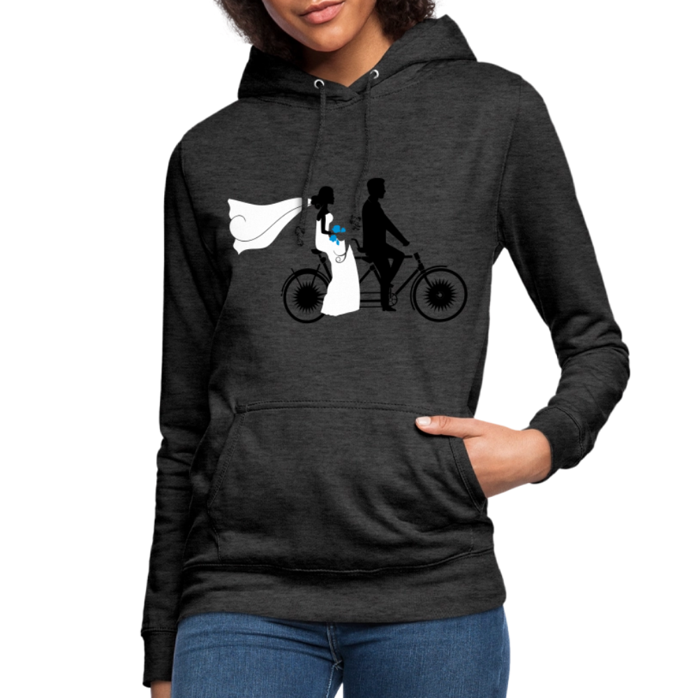 Hoodie Damen "Hochzeitsfahrrad" - mit Customizer personalisierbar - Anthrazit