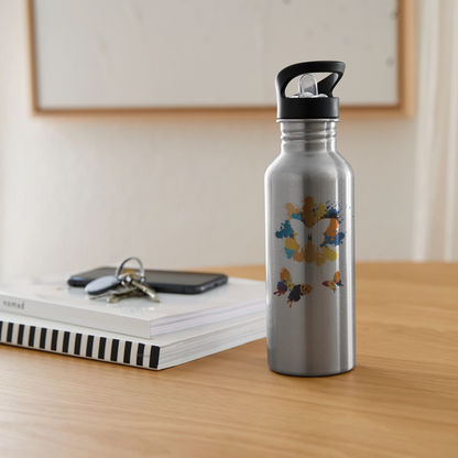 Trinkflasche "Schmetterlinge" - Lightsilver