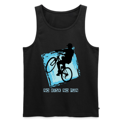 Tanktop Herren "No Risk No Fun" - Schwarz