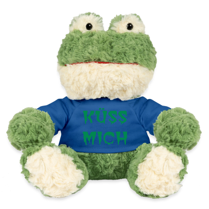 Maskottchen Frosch "Küss mich" - Königsblau