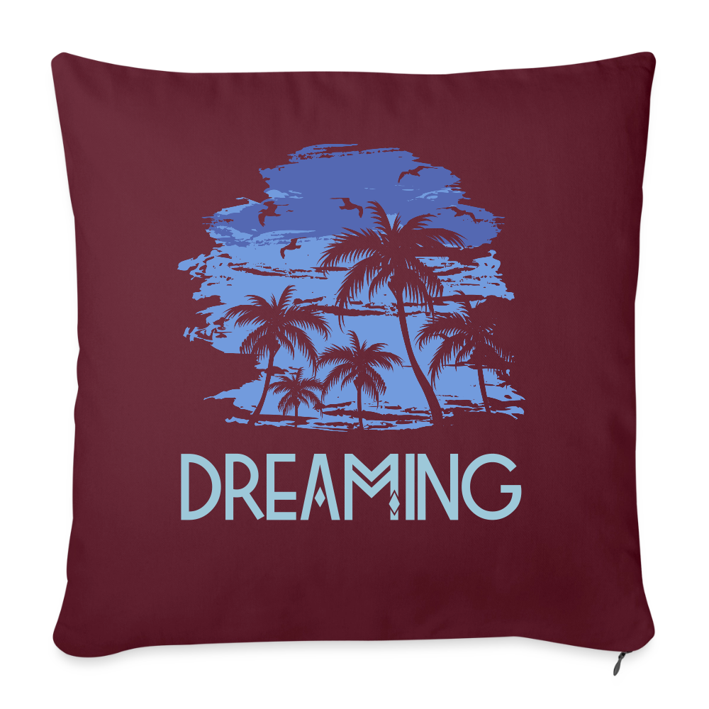 Sofakissen mit Füllung "Dreaming" - Burgunderrot