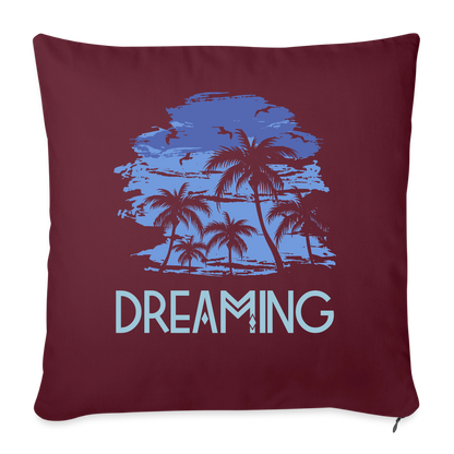 Sofakissen mit Füllung "Dreaming" - Burgunderrot