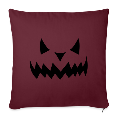 Sofakissen mit Füllung 44 x 44 cm "Hallow Kürbis" - Burgunderrot