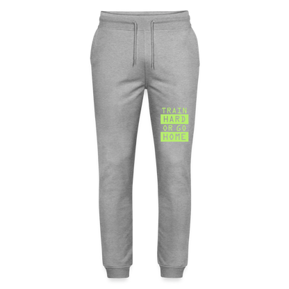 Jogginghose Unisex BIO "Train" - Grau meliert