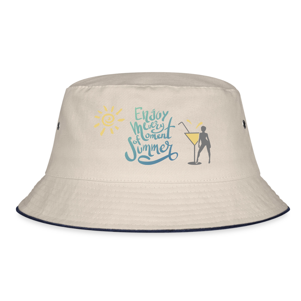 Hut "Enjoy Summer" - Natur/Navy