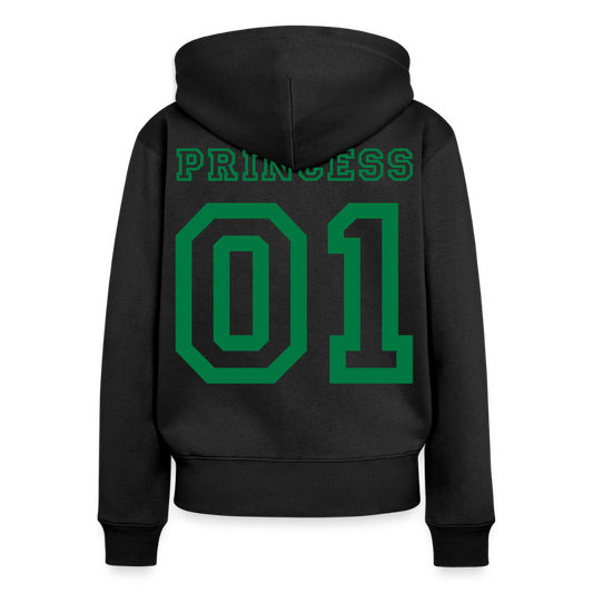 Premium Kapuzenjacke "Princess" - Schwarz
