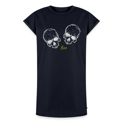 Damen T-Shirt Kleid "Boo.." - Navy
