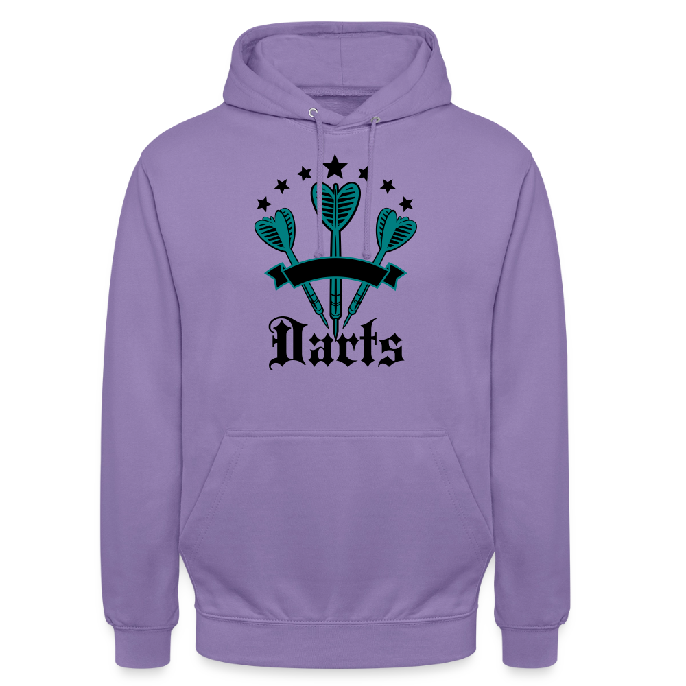 Hoodie Unisex "Darts" - Lavendel
