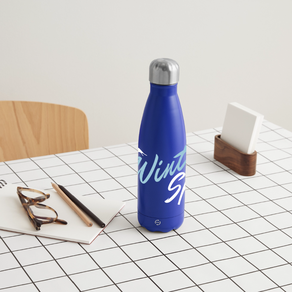 Thermosflasche "Wintersports" - Dunkelblau 