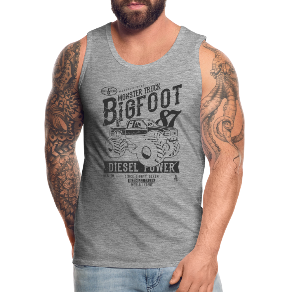 Tank Top "Bigfoot" mit Customizer personalisierbar - Grau meliert
