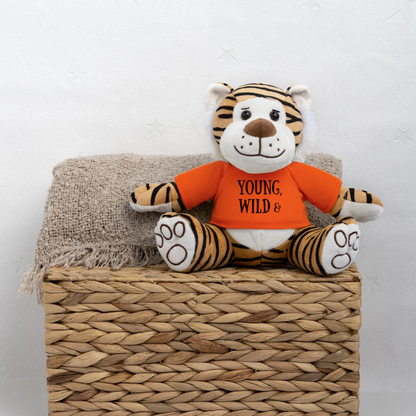 Maskottchen Tiger "Wild & Sexy" - Goldorange