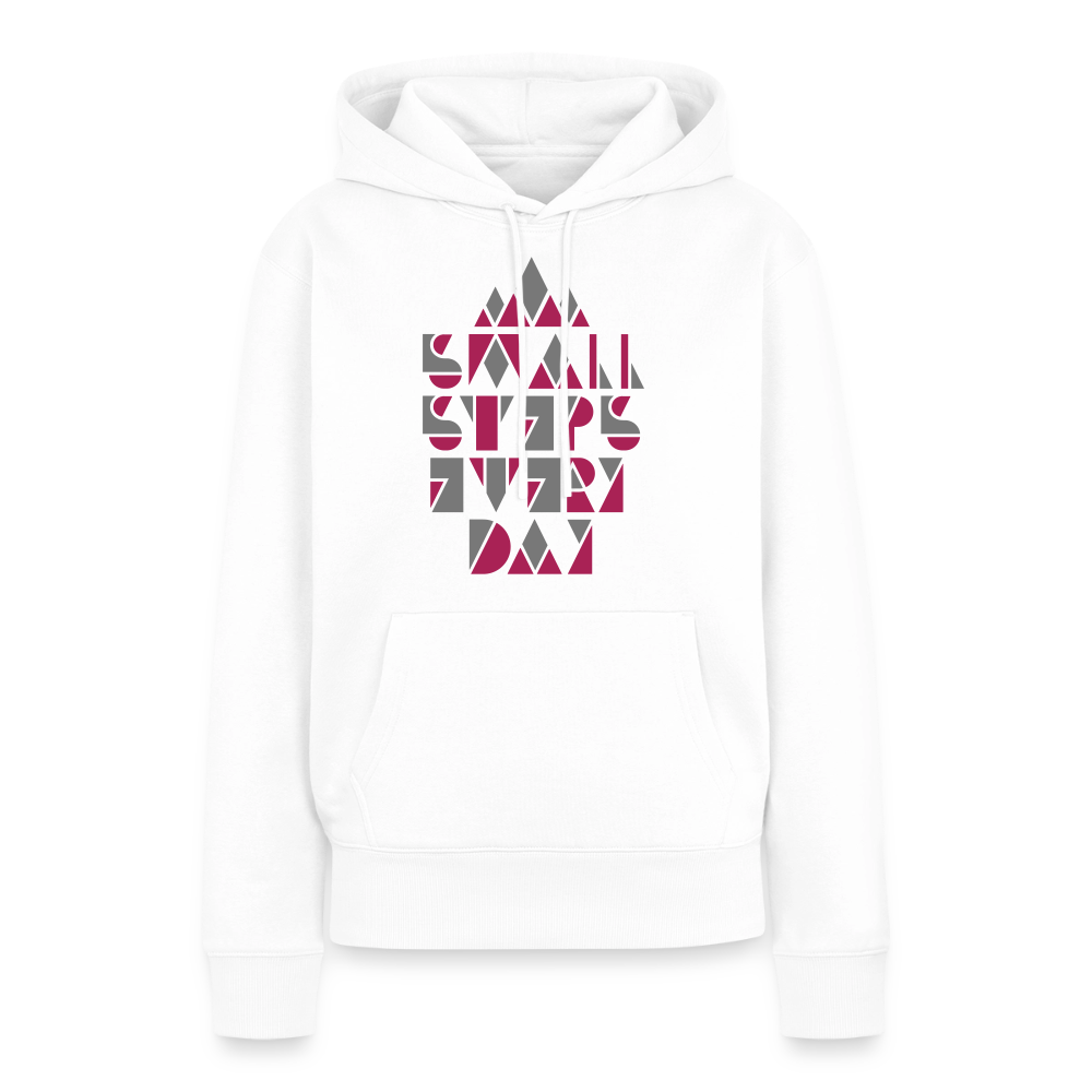 Premium Hoodie "Small Steps" - Weiß