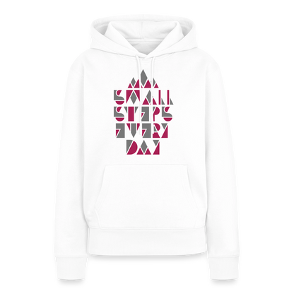 Premium Hoodie "Small Steps" - Weiß