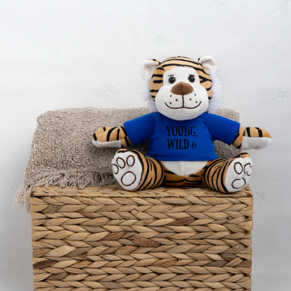 Maskottchen Tiger "Wild & Sexy" - Königsblau