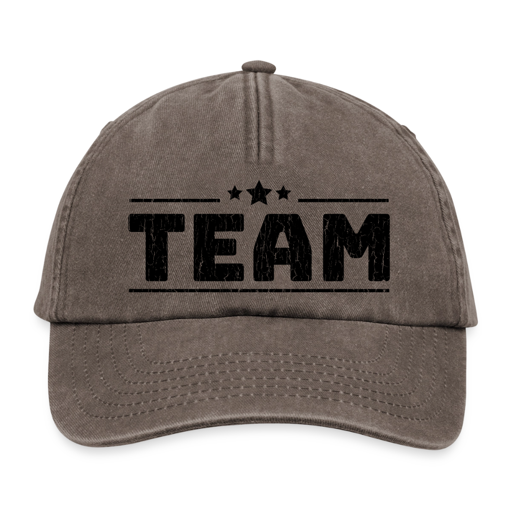 Vintage Cap "Team" - Vintage Braun
