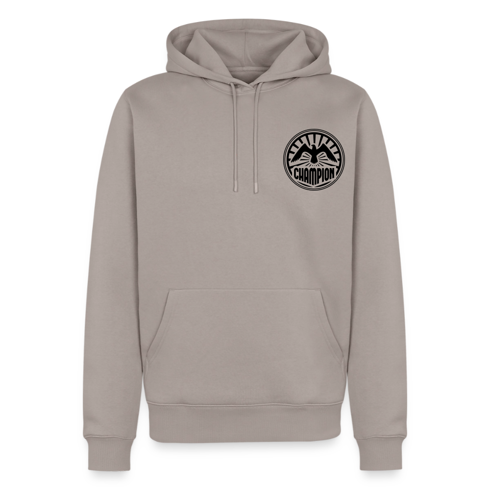 Premium Hoodie Herren "Soccer-Champion" - Taupe
