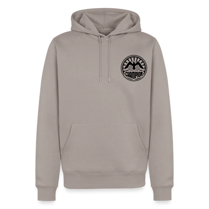Premium Hoodie Herren "Soccer-Champion" - Taupe