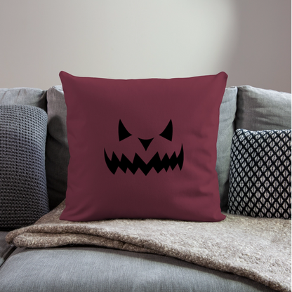 Sofakissen mit Füllung 44 x 44 cm "Hallow Kürbis" - Burgunderrot