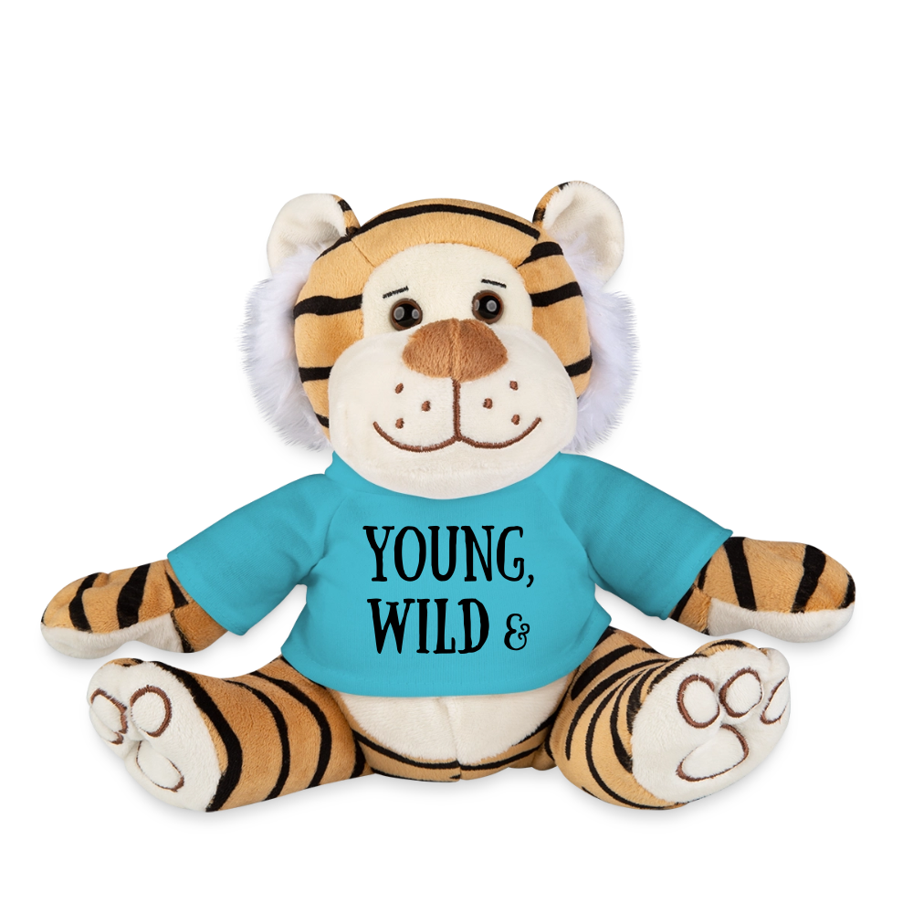 Maskottchen Tiger "Wild & Sexy" - Atollblau