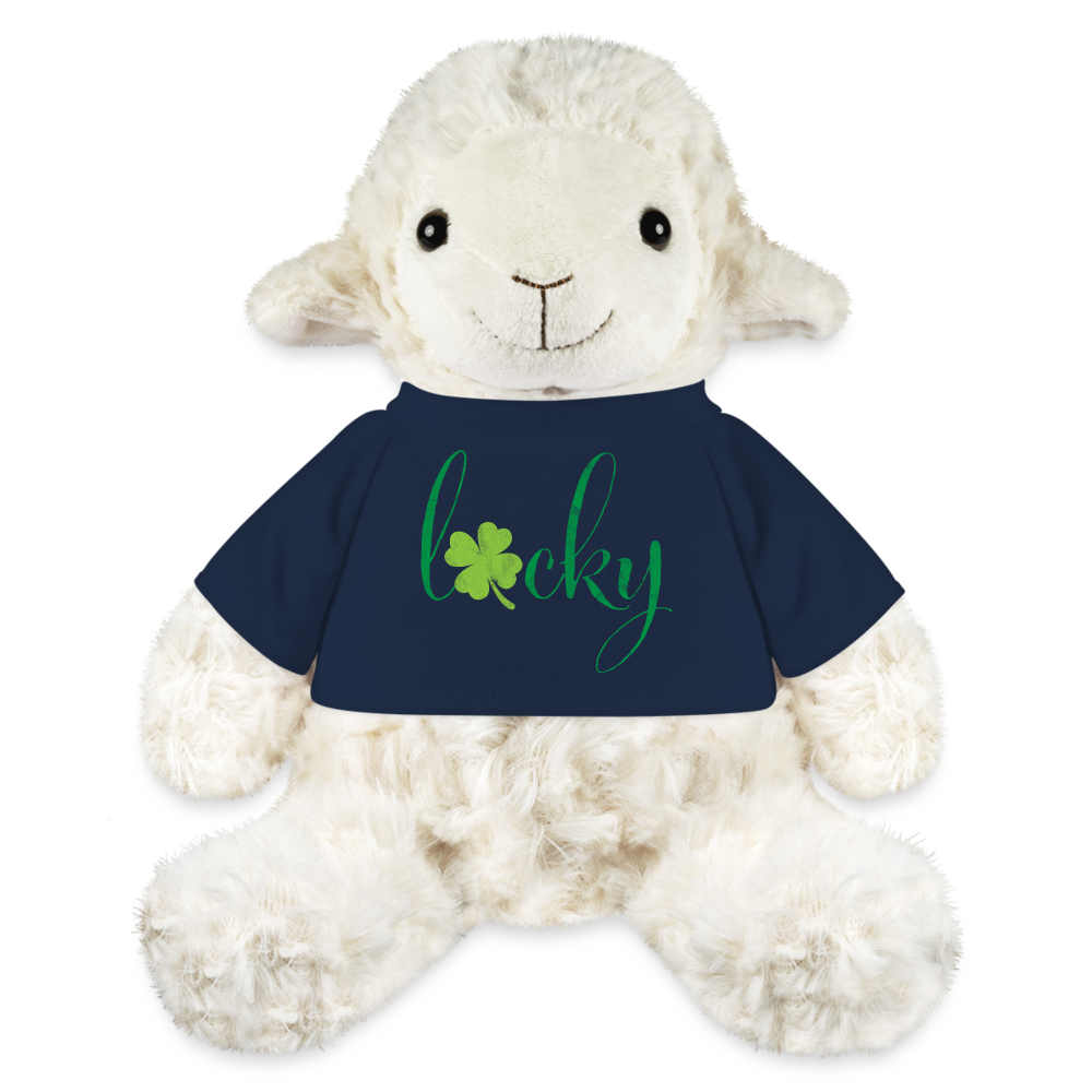 Maskottchen Schaf "Lucky" - mit Customizer personalisierbar - French Navy