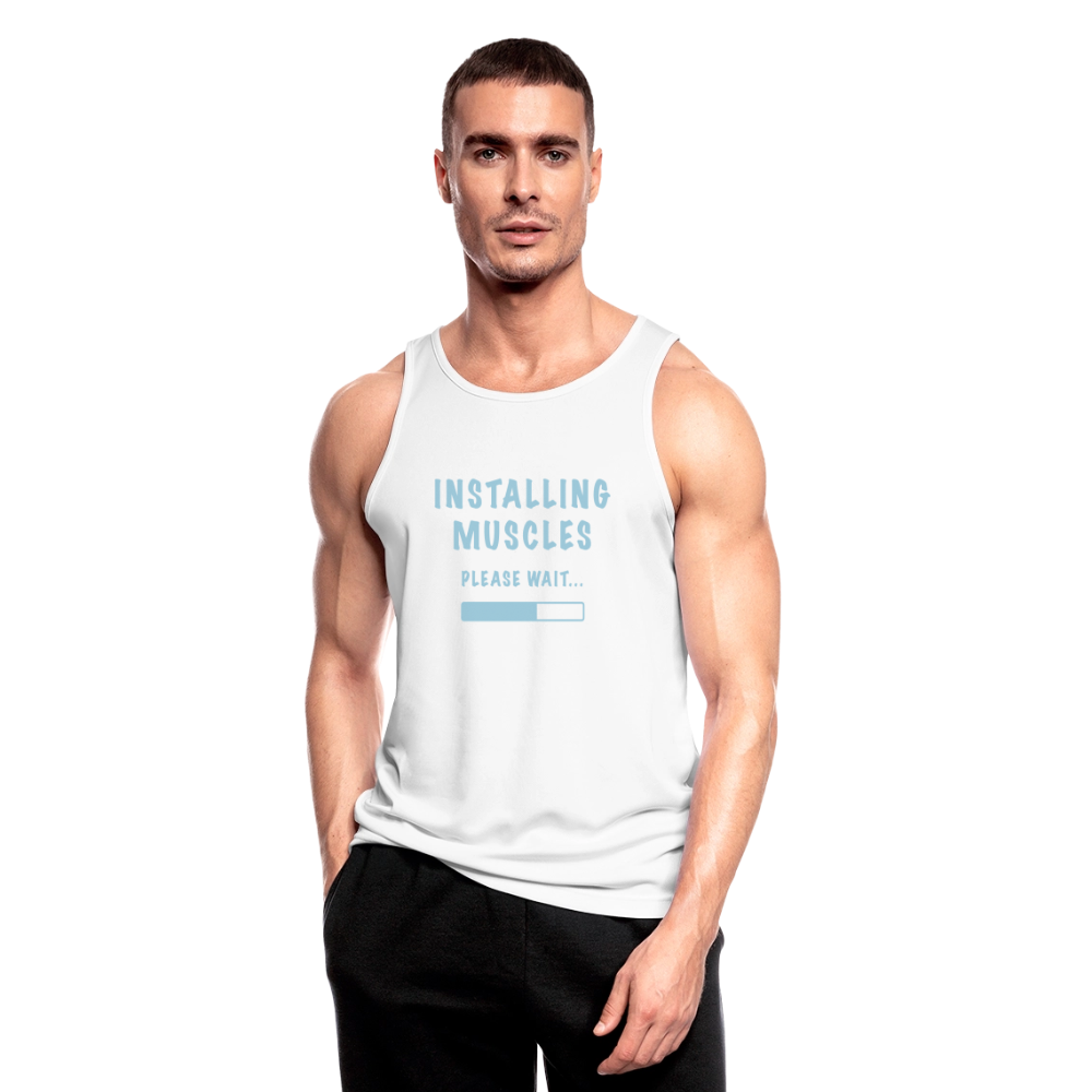 Tanktop atmungsaktiv Herren "Muscles" - Weiß