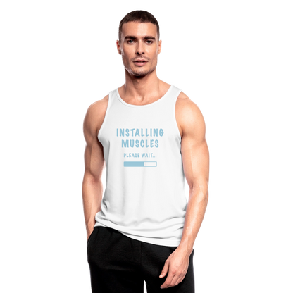 Tanktop atmungsaktiv Herren "Muscles" - Weiß
