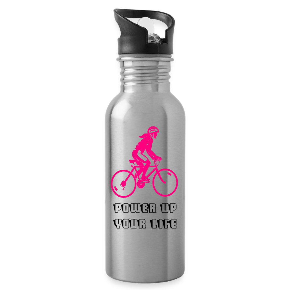 Trinkflasche "Power Up" - Lightsilver