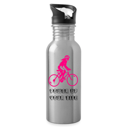 Trinkflasche "Power Up" - Lightsilver