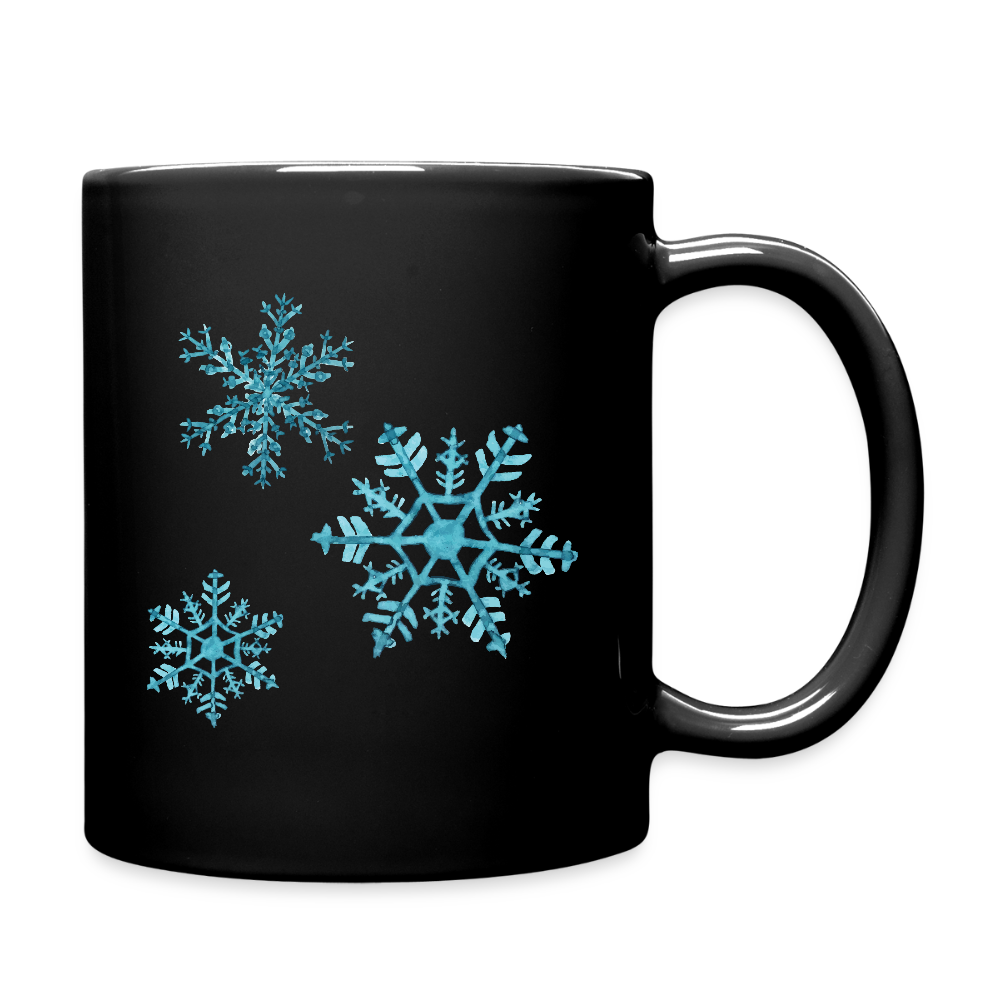 Tasse "Schneeflocken" - Schwarz