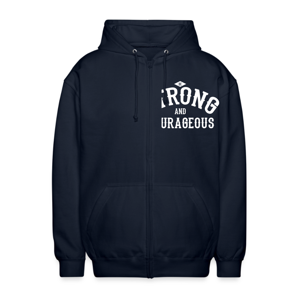 Kapuzenjacke "Be Strong" - Navy
