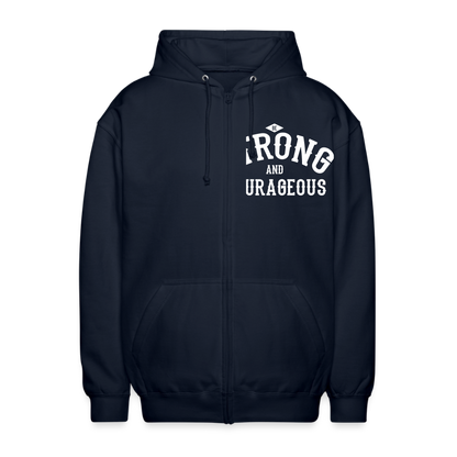 Kapuzenjacke "Be Strong" - Navy