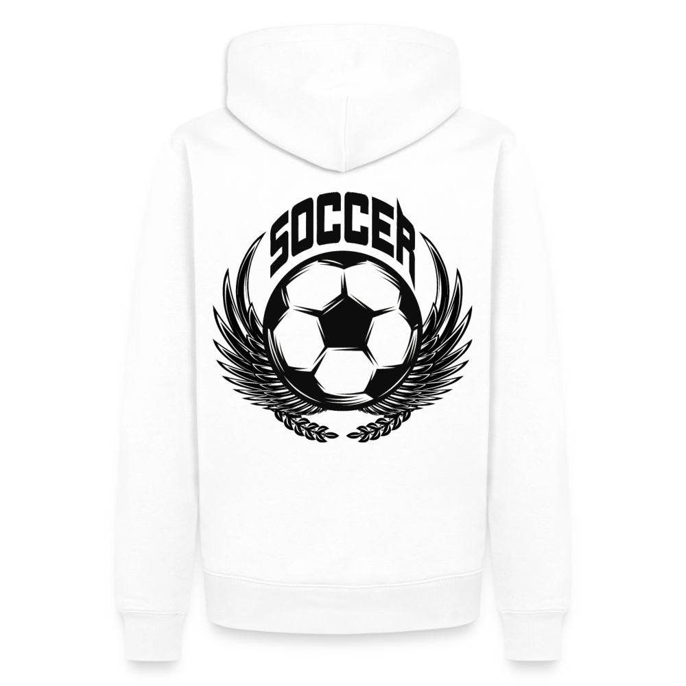 Premium Hoodie Herren "Soccer-Champion" - Weiß